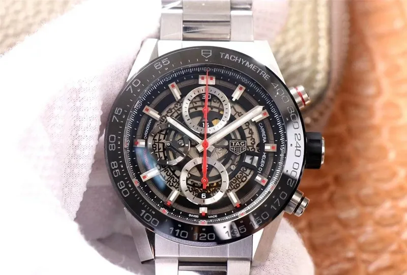 TAG Heuer Carrera CAR2A1W.BA0703 XF Factory 1:1 Best Edition Replica Watch Black Dial Swiss HEUER 01